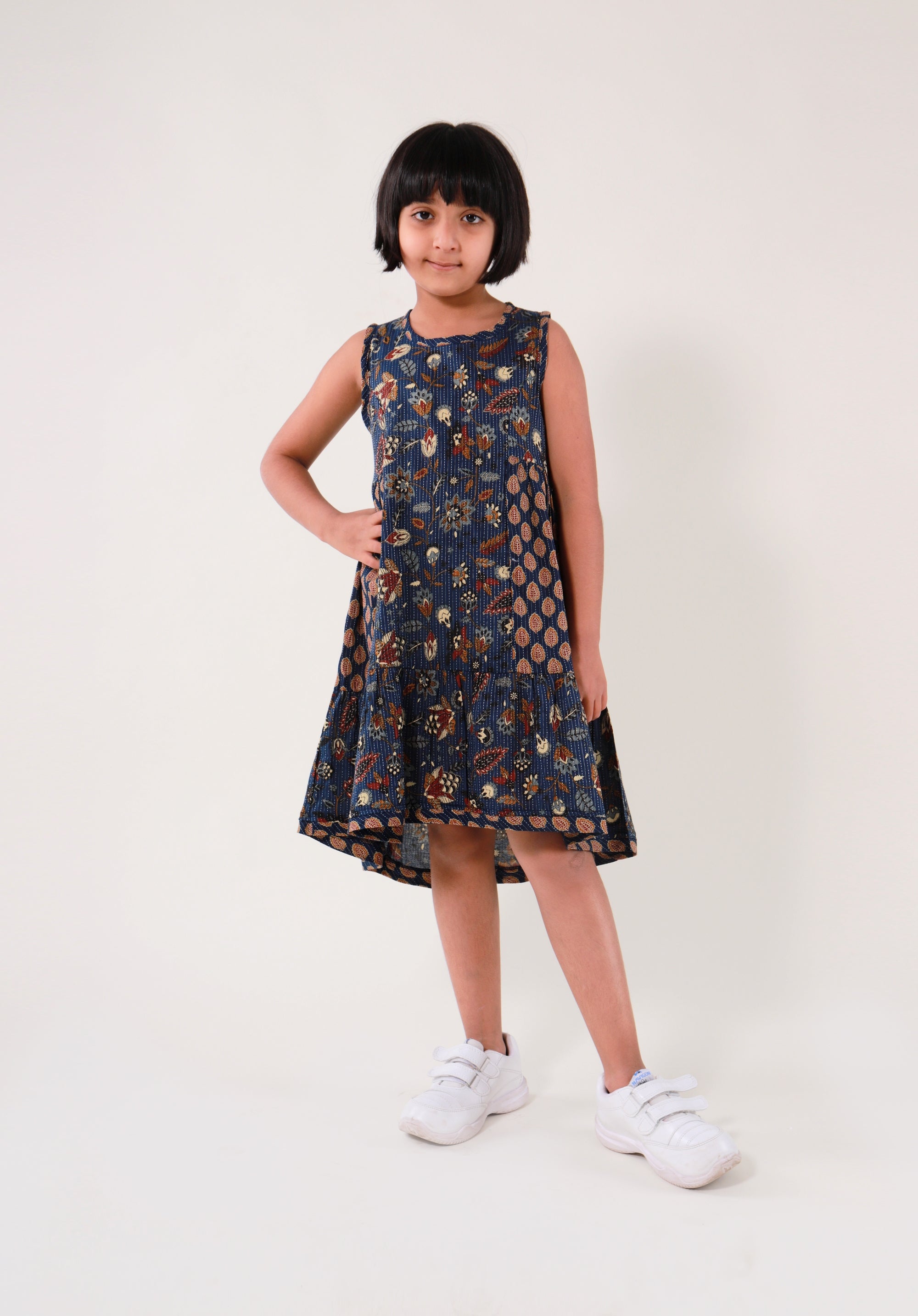 Girls Ethnic Printed Dress