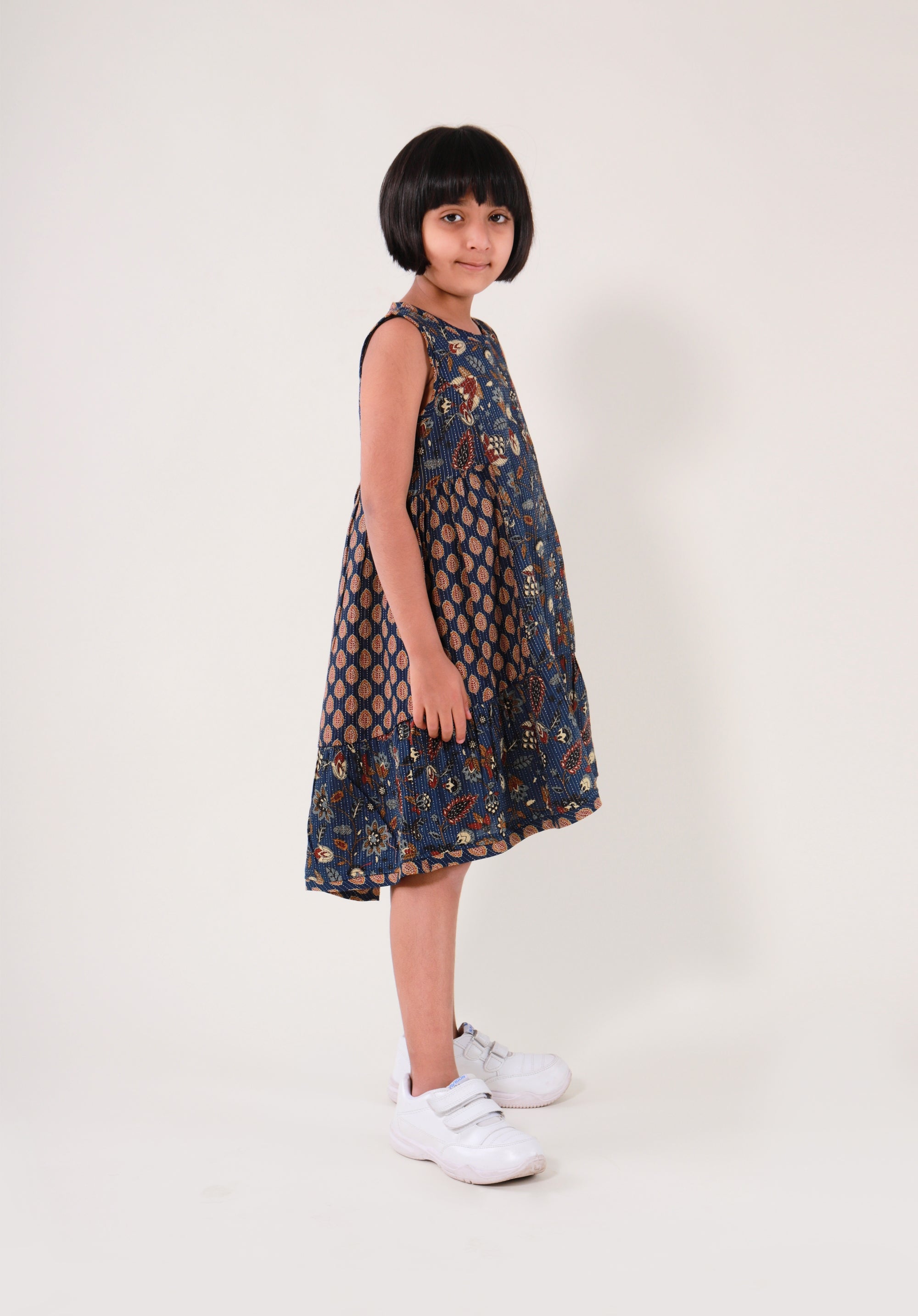 Girls Ethnic Printed Dress