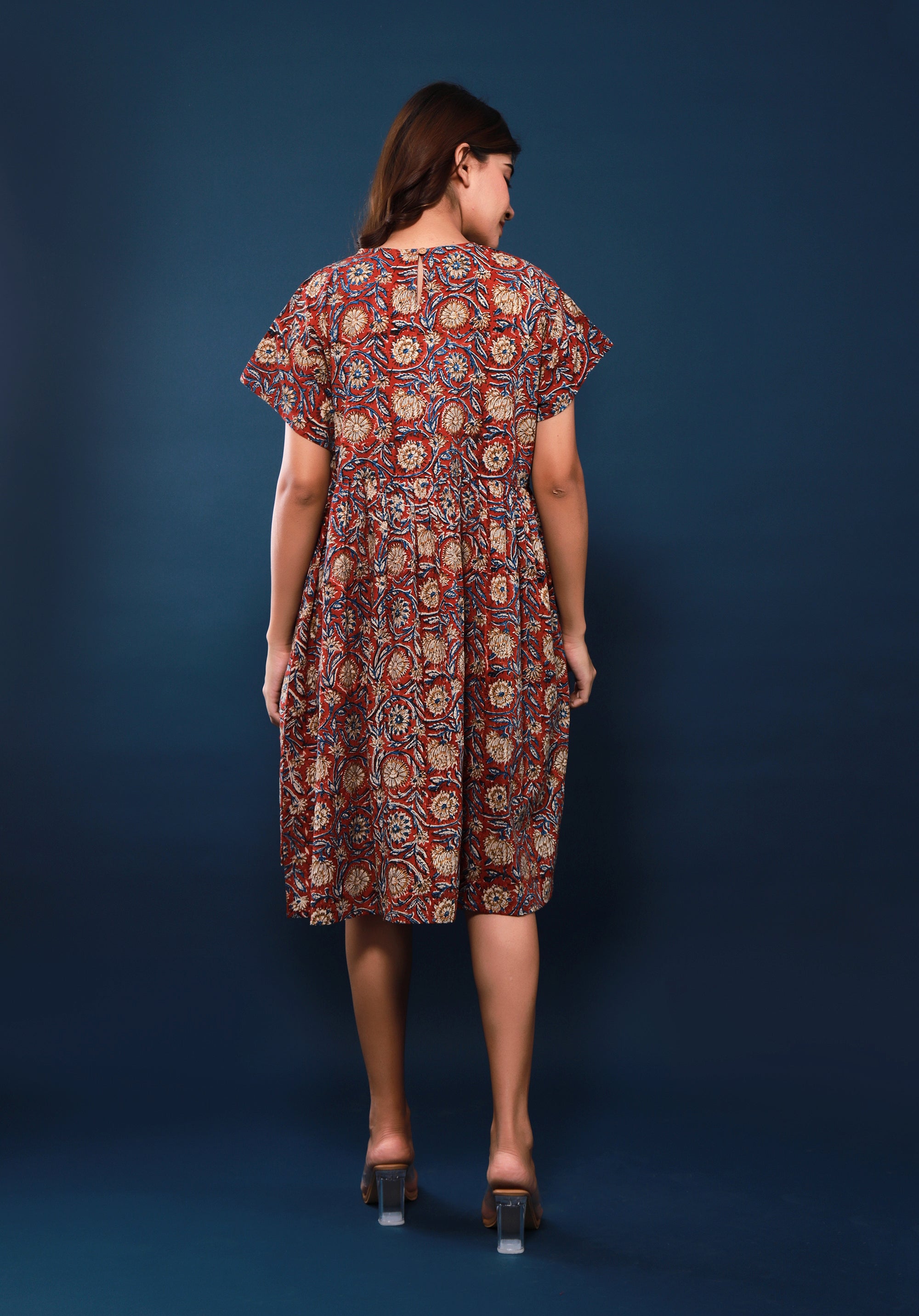 Women Block printed dress Sayani