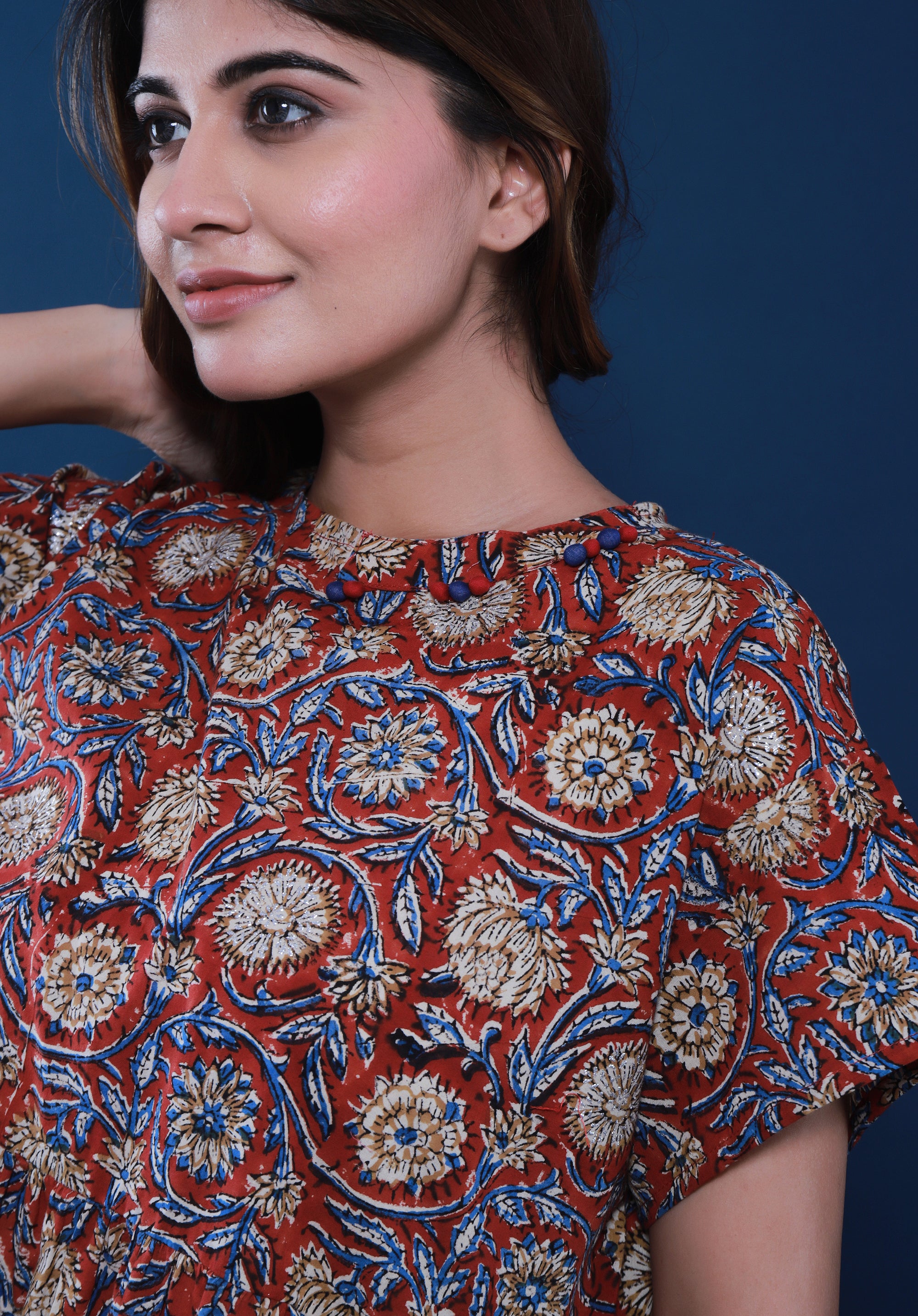 Women Block printed dress Sayani