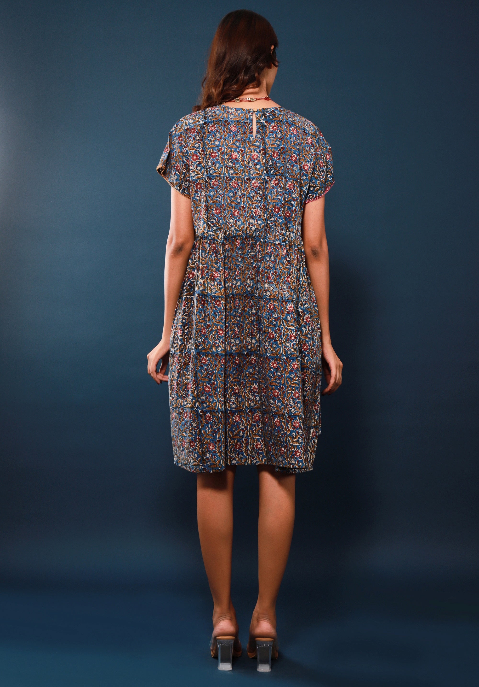 Women Block printed dress Sayani