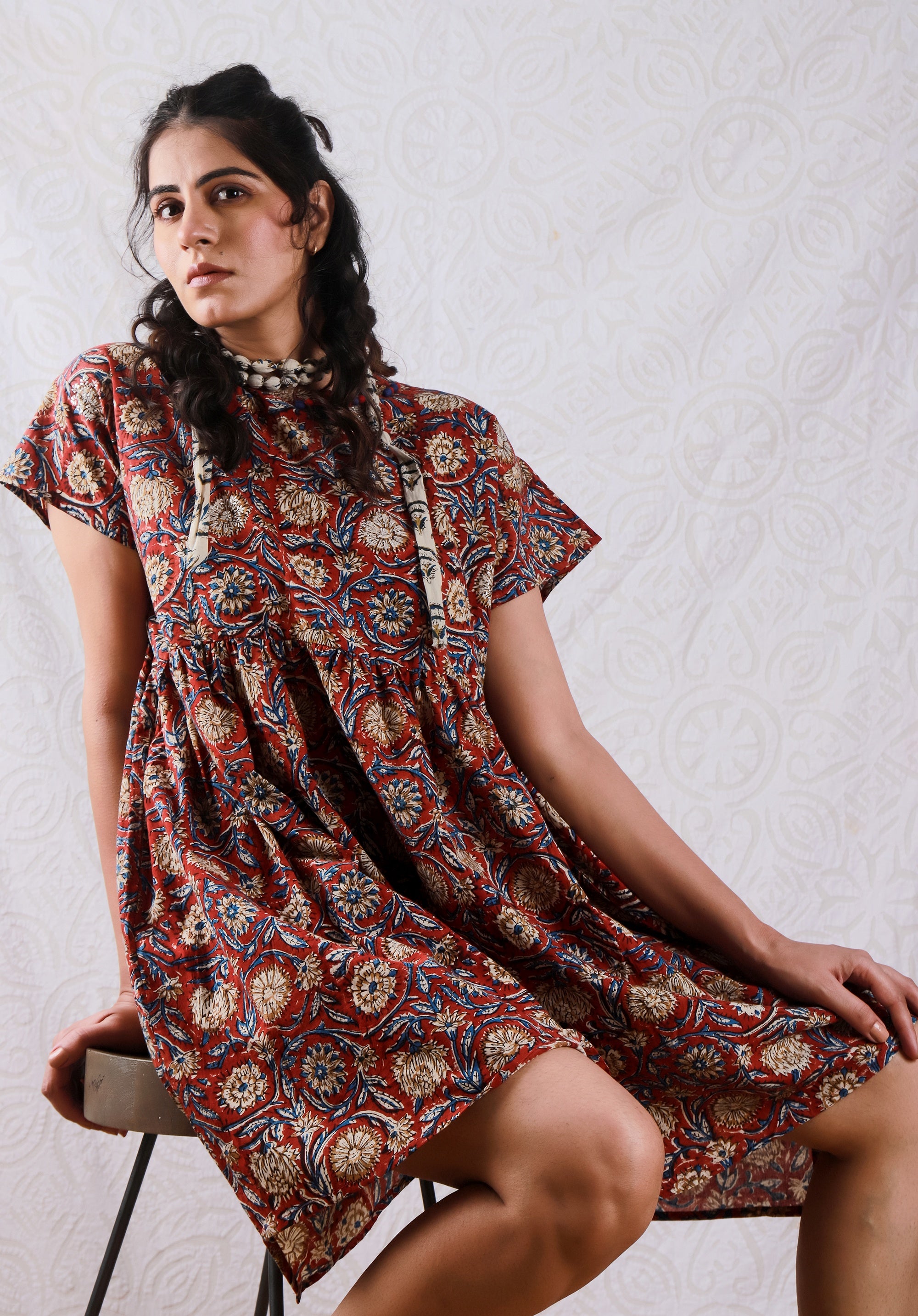 Women Block printed dress Sayani