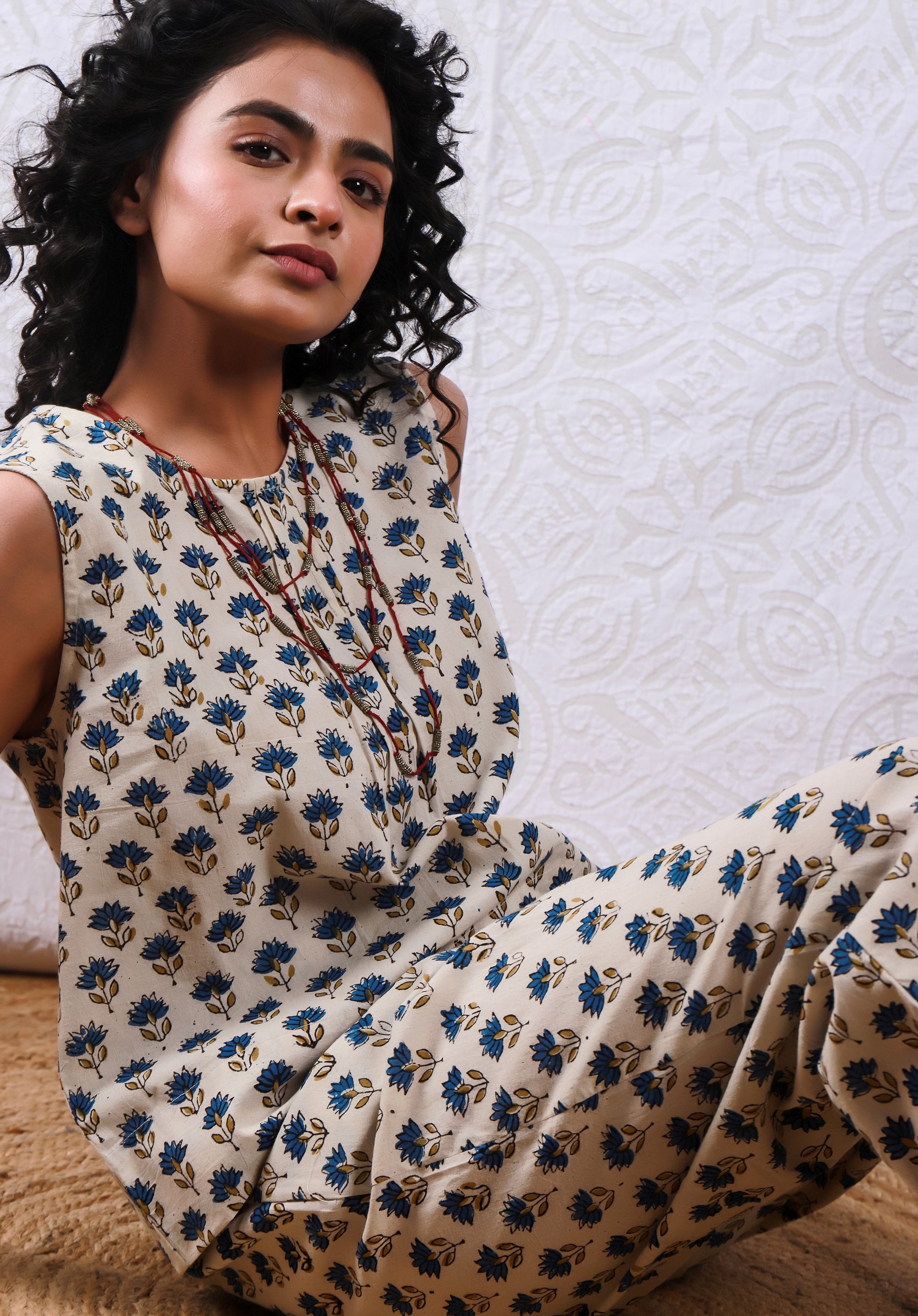 Women Printed Co-ord Set Bagru Buti