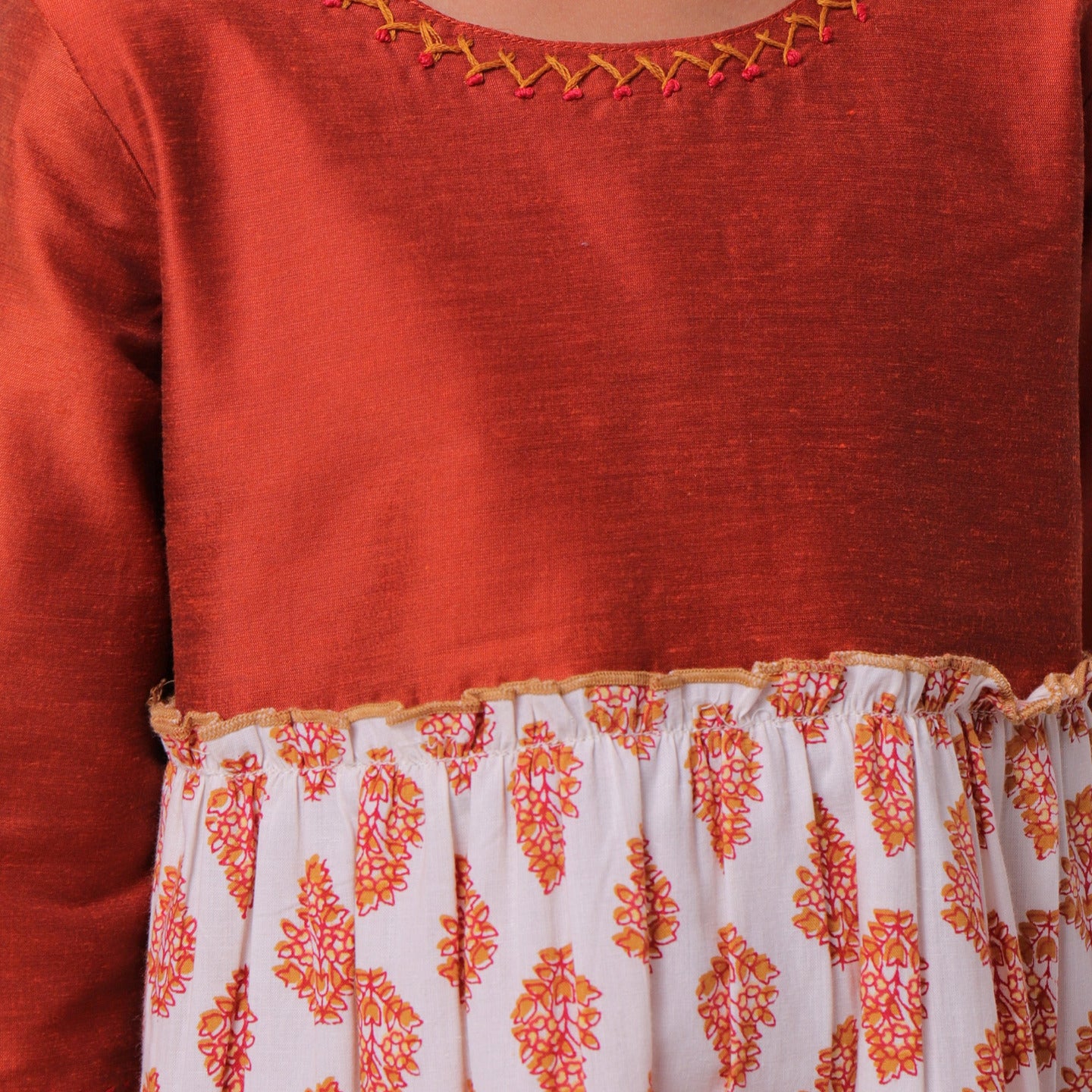 Silvia Dress Rust Red Buti