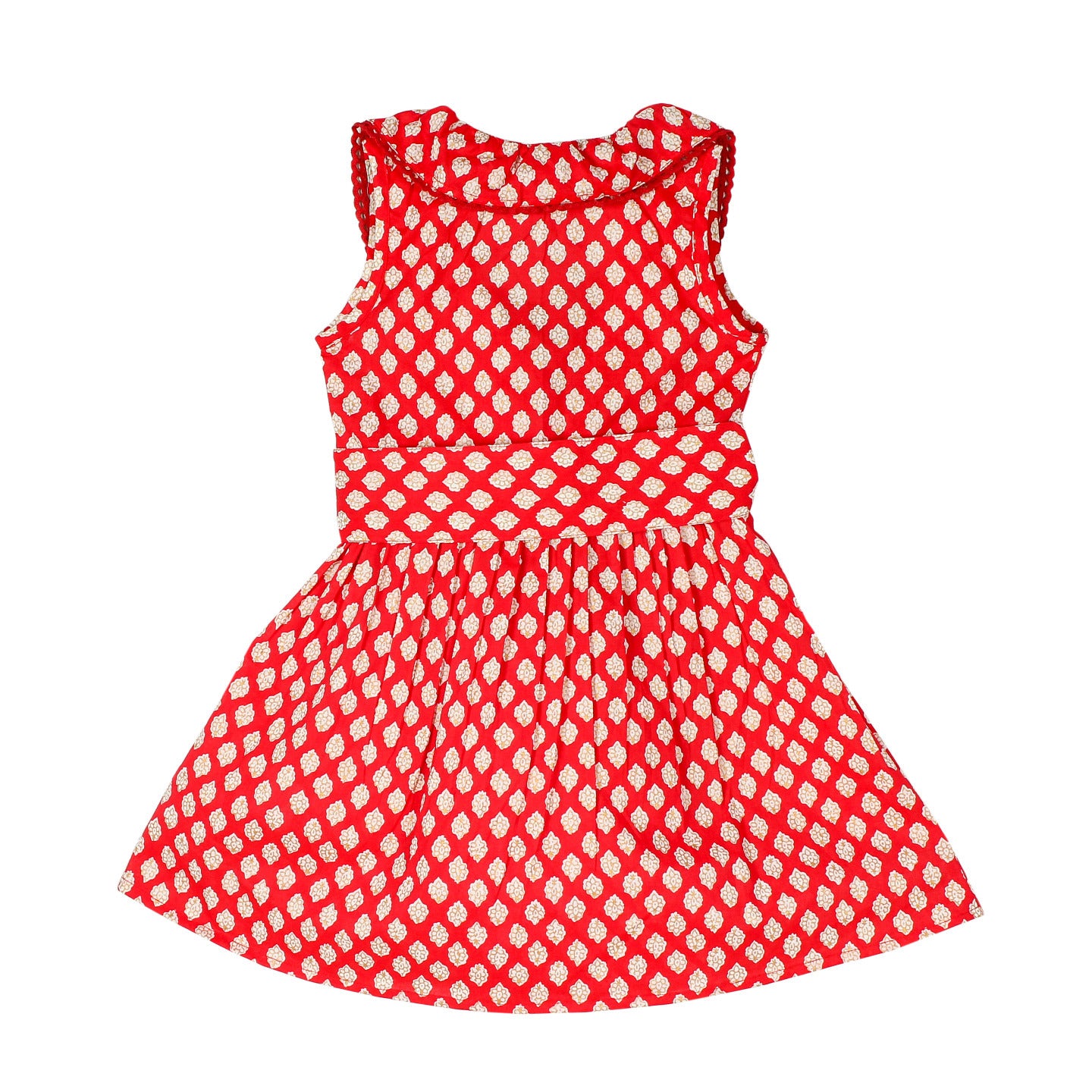 Printed Wrap- Dress Garima Red