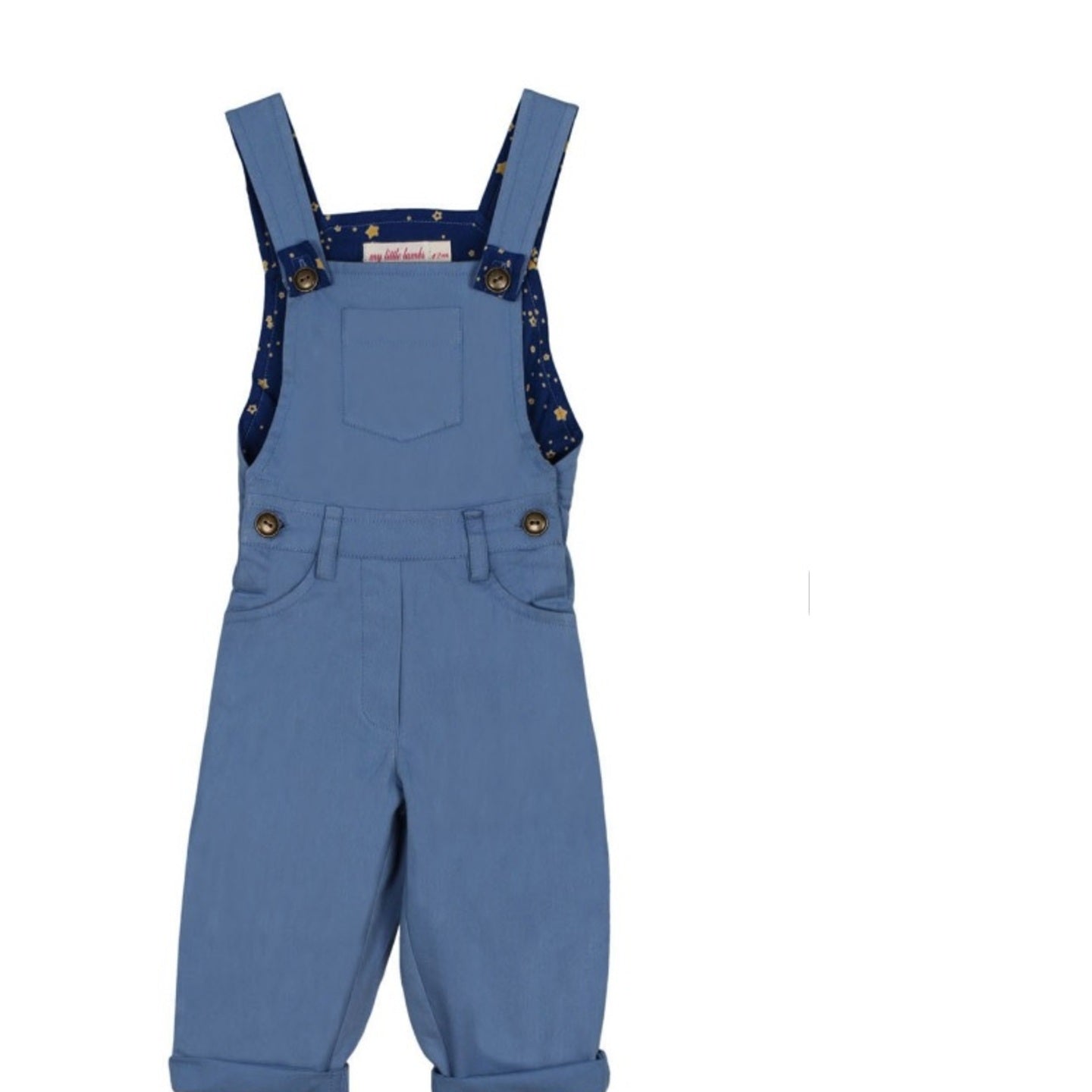 Unisex cotton dungaree Grey