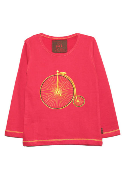 Unisex T-shirt Vintage Cycle Tee Red