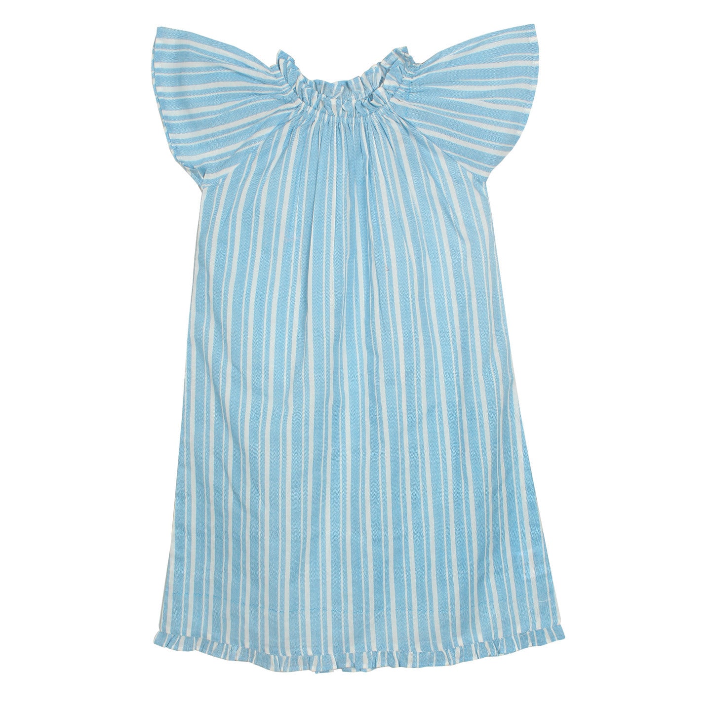 Girl's Cotton Night Dress ZZ blue