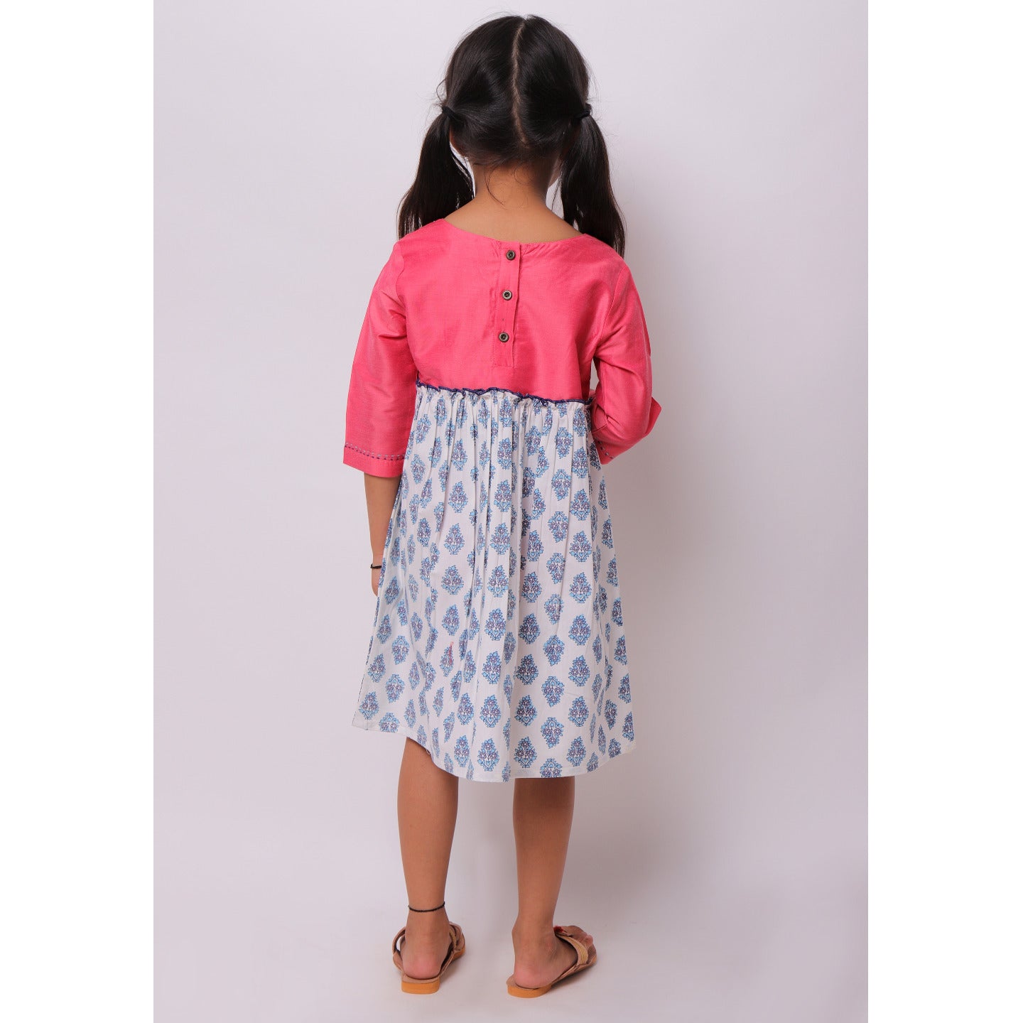 Silvia Dress Pink Blue Buti