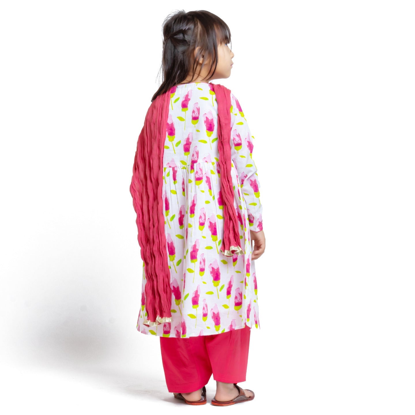 Papiha Kurta Set Tulip Pink