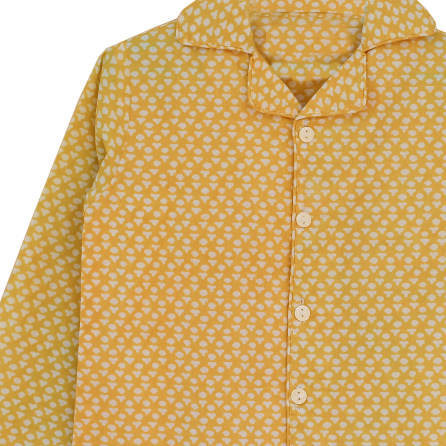 Printed Unisex Night Suit Buti Yellow