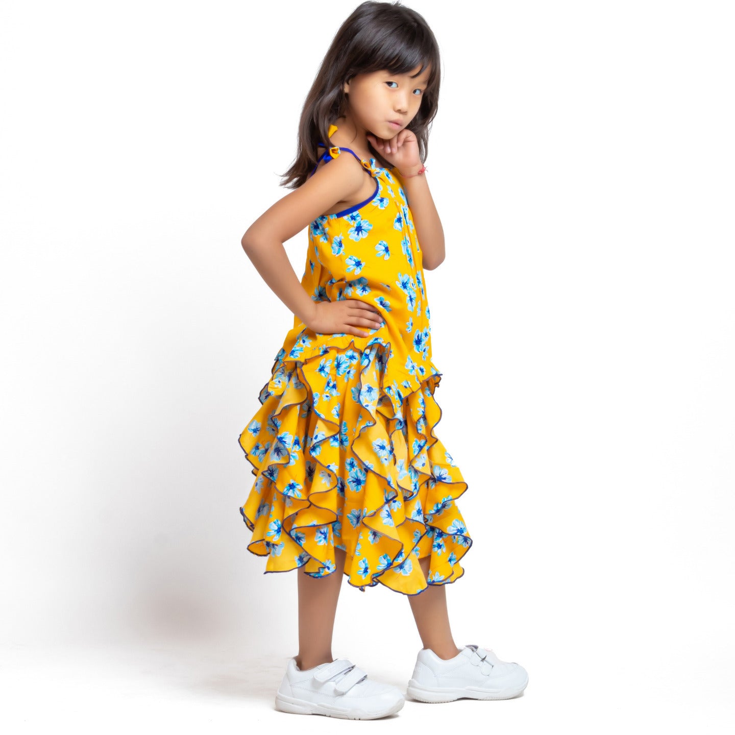 Mila Floral Coord Skirt Set Yellow